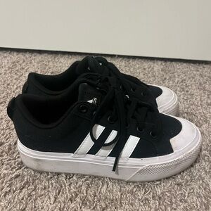 Adidas Black and White Sneakers